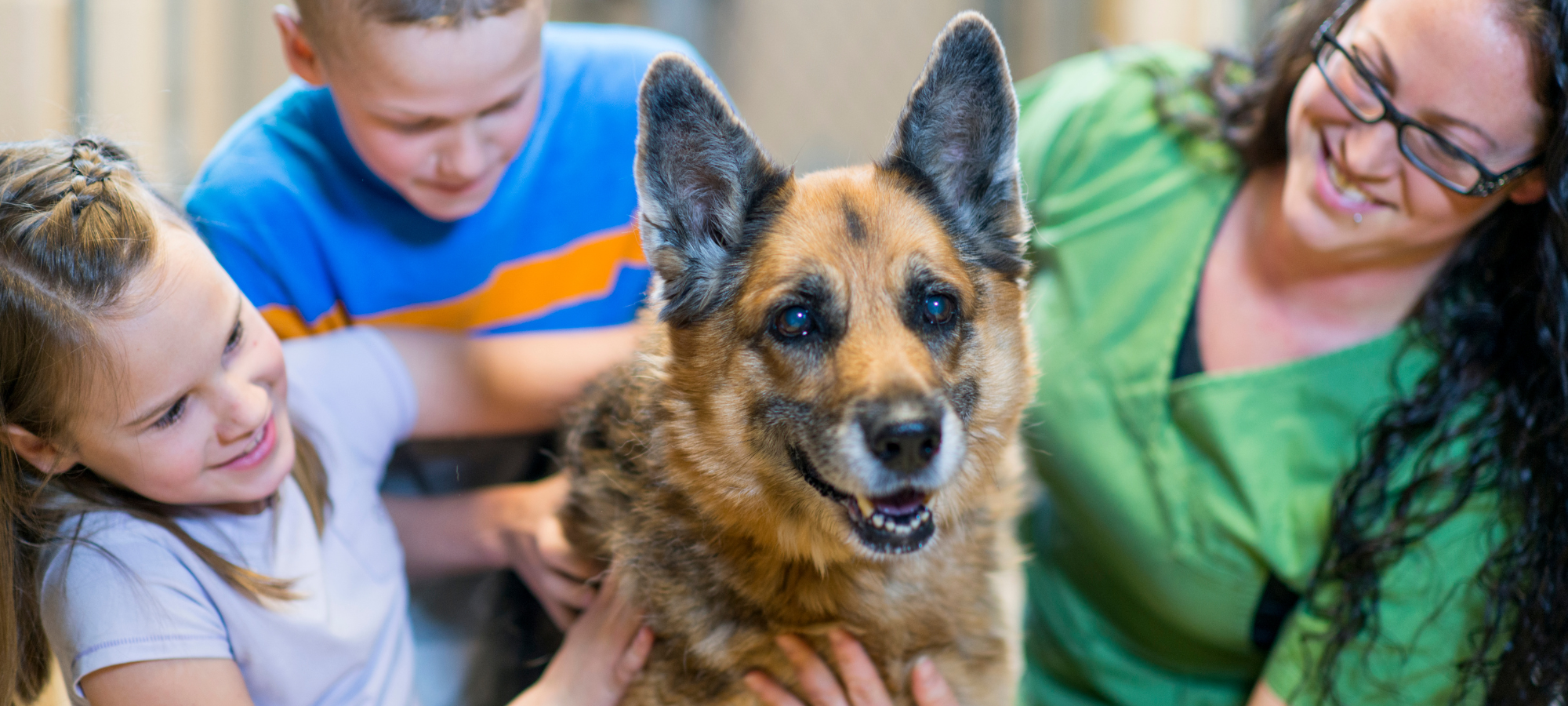 Children enjoy learning about rescue animals